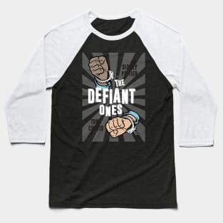 The Defiant Ones - Alternative Movie Poster Baseball T-Shirt